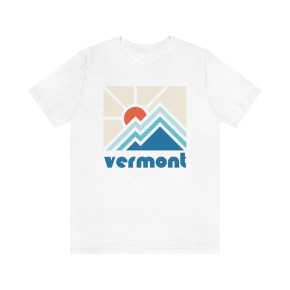 Vermont Shirt, Vermont Retro T-Shirt, Colorful Vermont tee, Vermont Mountain Shirt