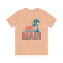 Maui, Hawaii T-Shirt - Retro Palm Tree & Beach Unisex Maui Shirt-25