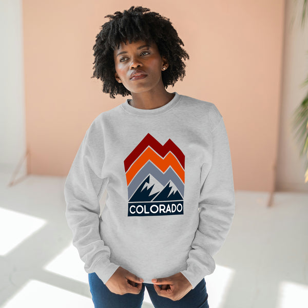 Premium Colorado Sweatshirt - Retro Unisex Premium Crewneck Colorado Sweatshirt