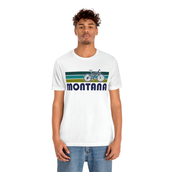 Montana T-Shirt - Retro Mountain Bike Adult Unisex Montana T Shirt