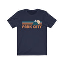 Park City, Utah T-Shirt - Retro Mountain Adult Unisex Park City T Shirt-6