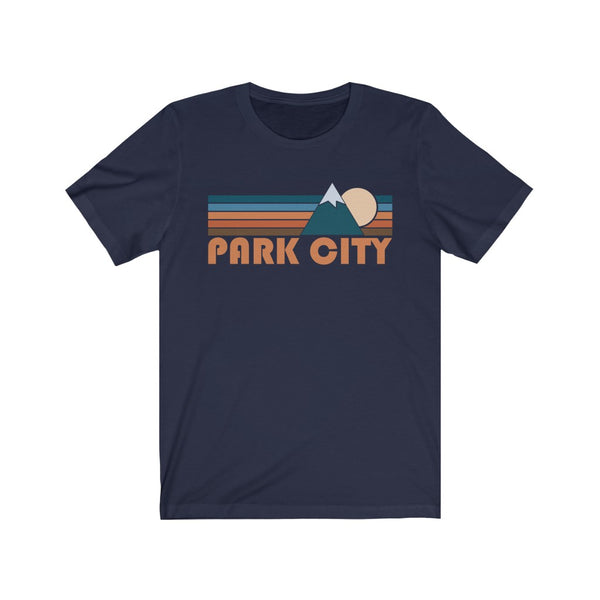 Park City, Utah T-Shirt - Retro Mountain Adult Unisex Park City T Shirt