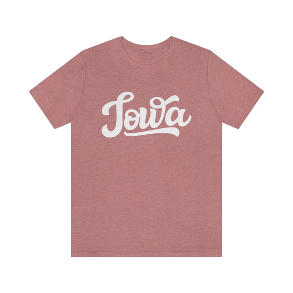 Iowa T-Shirt - Hand Lettered Unisex Iowa Shirt