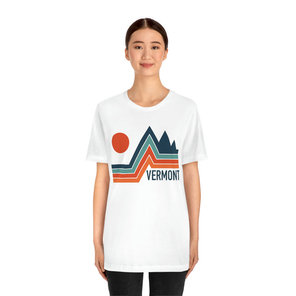 Vermont T-Shirt - Retro Mountain Unisex Vermont Shirt