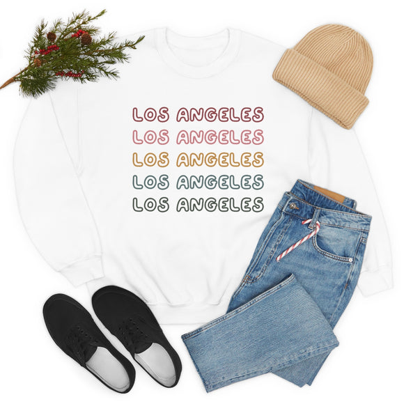 Los Angeles, California Sweatshirt - Retro Five Color Unisex