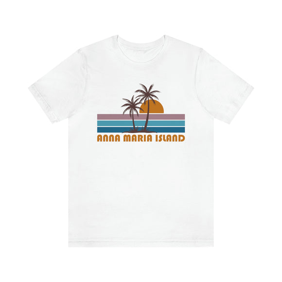 Anna Maria Island, Florida T-Shirt - Retro Palm Tree Unisex Anna Maria Island Shirt