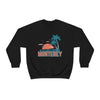 Monterey, California Sweatshirt - Unisex Retro Palm Tree Crewneck Monterey Sweatshirt