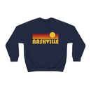 Nashville, Tennessee Sweatshirt - Retro Sunset Unisex-25