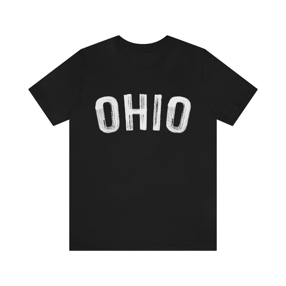 Ohio T-Shirt - Paint Text Unisex Ohio Shirt