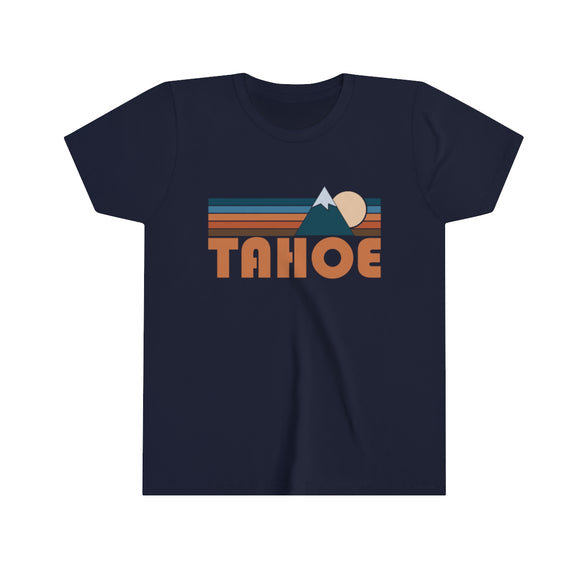 Tahoe Youth T-Shirt - Retro Mountain California Kid's TShirt