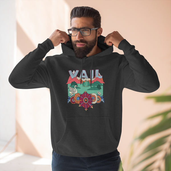 Premium  Vail, Colorado Hoodie - Boho Unisex Sweatshirt