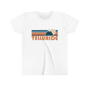 Telluride Youth T-Shirt - Retro Mountain Colorado Kid's TShirt