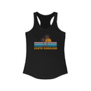South Carolina Women's Tank - Retro Palm Tree Women's Racerback South Carolina Tank Top-2