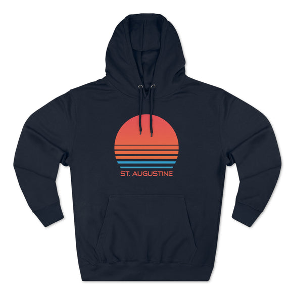 Premium St. Augustine, Florida Hoodie - Retro 80s Unisex Sweatshirt