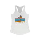 Florida Women's Tank - Retro Palm Tree Women's Racerback Florida Tank Top-2