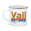 Vail, Colorado Camp Mug - Mountain Sunset Enamel Campfire Vail Mug-4