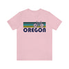 Oregon T-Shirt - Retro Mountain Bike Adult Unisex Oregon T Shirt