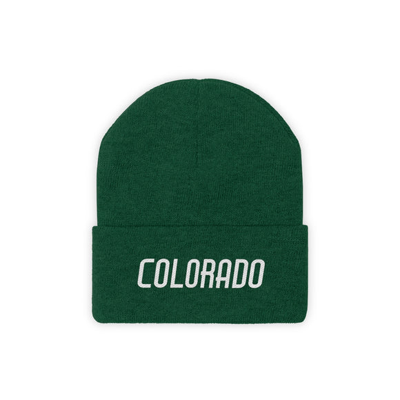 Colorado Beanie - Adult Embroidered Colorado Knit Hat