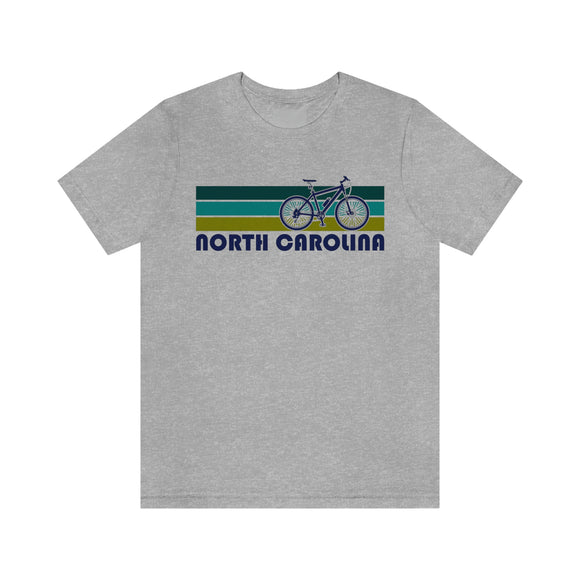 North Carolina T-Shirt - Retro Mountain Bike Adult Unisex North Carolina T Shirt
