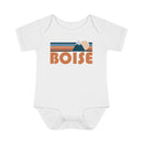 Boise Baby Bodysuit - Retro Mountain Boise, Idaho Baby Bodysuit-4
