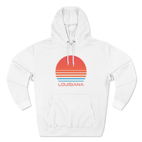 Premium Louisiana Hoodie - Retro 80s Unisex Sweatshirt