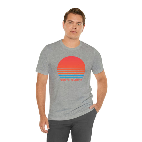North Dakota T-Shirt - Retro 80s Unisex North Dakota Shirt