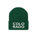 Colorado Beanie - Adult Embroidered Two Line Colorado Knit Hat-9