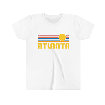 Atlanta Youth T-Shirt - Retro Sun Georgia Kid's TShirt - 0