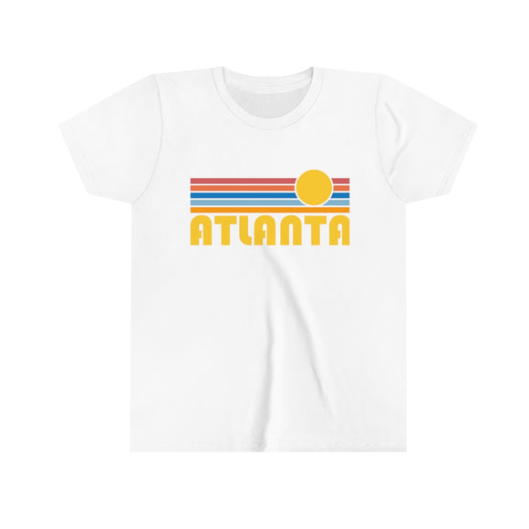 Atlanta Youth T-Shirt - Retro Sun Georgia Kid's TShirt