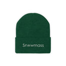 Snowmass, Colorado Knit Beanie - Adult Embroidered Snowflake Snowmass Knit Hat-13