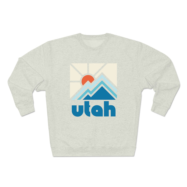 Premium Utah Crewneck Sweatshirt - Retro Unisex Sweatshirt