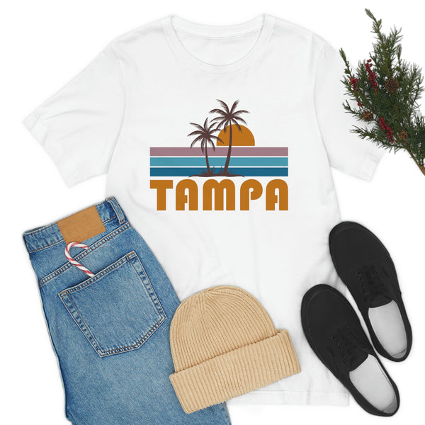 Tampa, Florida T-Shirt - Retro Palm Tree Unisex Tampa Shirt