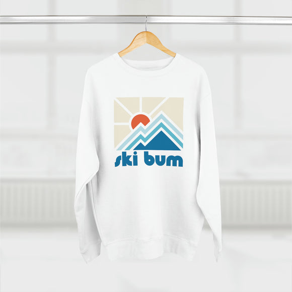 Premium Ski Bum Crewneck Sweatshirt - Retro Unisex Sweatshirt