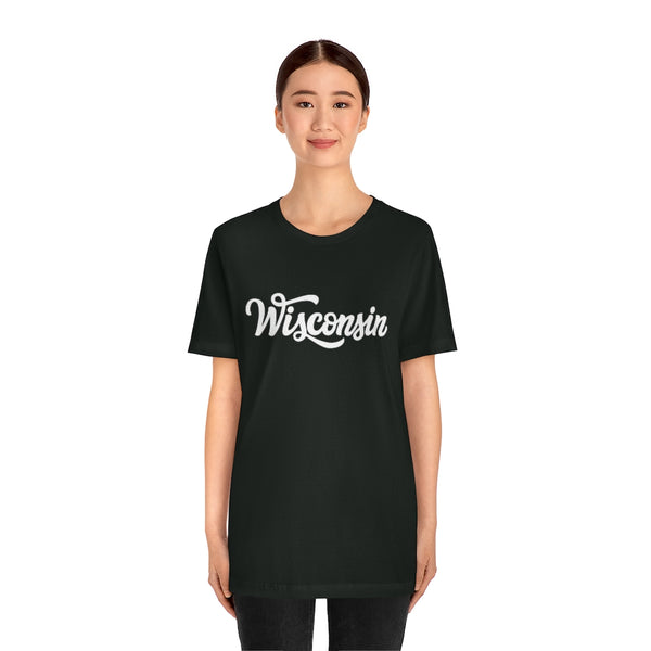 Wisconsin T-Shirt - Hand Lettered Unisex Wisconsin Shirt
