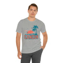 Cancun, Mexico T-Shirt - Retro Palm Tree & Beach Unisex Cancun Shirt-6