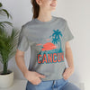Cancun, Mexico T-Shirt - Retro Palm Tree & Beach Unisex Cancun Shirt