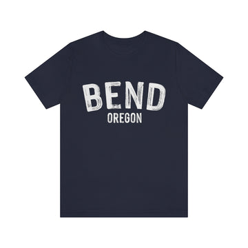 Buy navy Bend, Oregon Shirt - Paint Text Unisex Bend T-Shirt