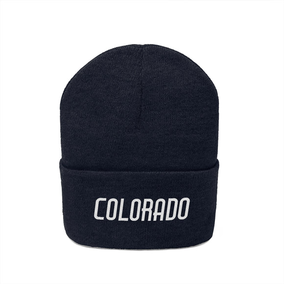 Colorado Beanie - Adult Embroidered Colorado Knit Hat