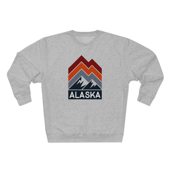 Premium Alaska Sweatshirt - Retro Unisex Premium Crewneck Alaska Sweatshirt