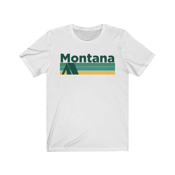 Montana T-Shirt - Retro Camping Adult Unisex Montana T Shirt - 0