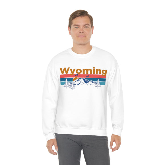 Wyoming Sweatshirt - Mountain & Birds Unisex