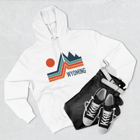 Premium Wyoming Hoodie - Retro Unisex Sweatshirt