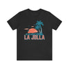 La Jolla, California T-Shirt - Retro Palm Tree & Beach Unisex La Jolla Shirt