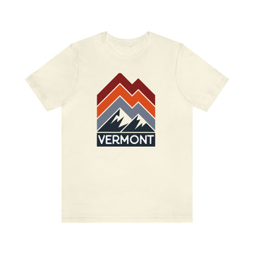 Buy natural Vermont T-Shirt - Retro Mountain Unisex Vermont Shirt