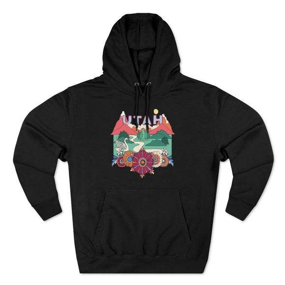 Premium Utah Hoodie - Boho Unisex Sweatshirt