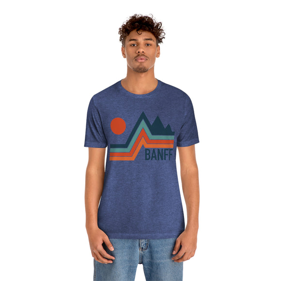 Banff, Canada T-Shirt - Retro Mountain Unisex Banff Shirt