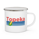 Topeka, Kansas Camp Mug - Retro Corn Topeka Mug-3