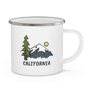 California Camp Mug - Retro Enamel Camping California Mug-3