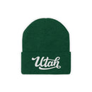 Utah Beanie - Adult Hand Lettered Embroidered Utah Knit Hat-9