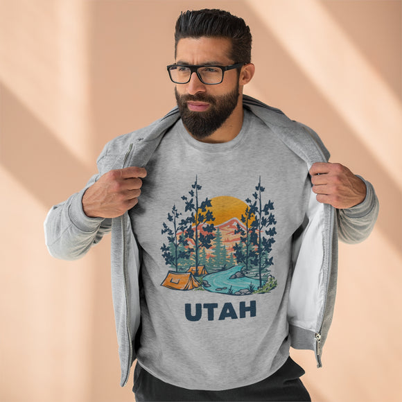 Premium Utah Sweatshirt - Unisex Premium Crewneck Utah Sweatshirt